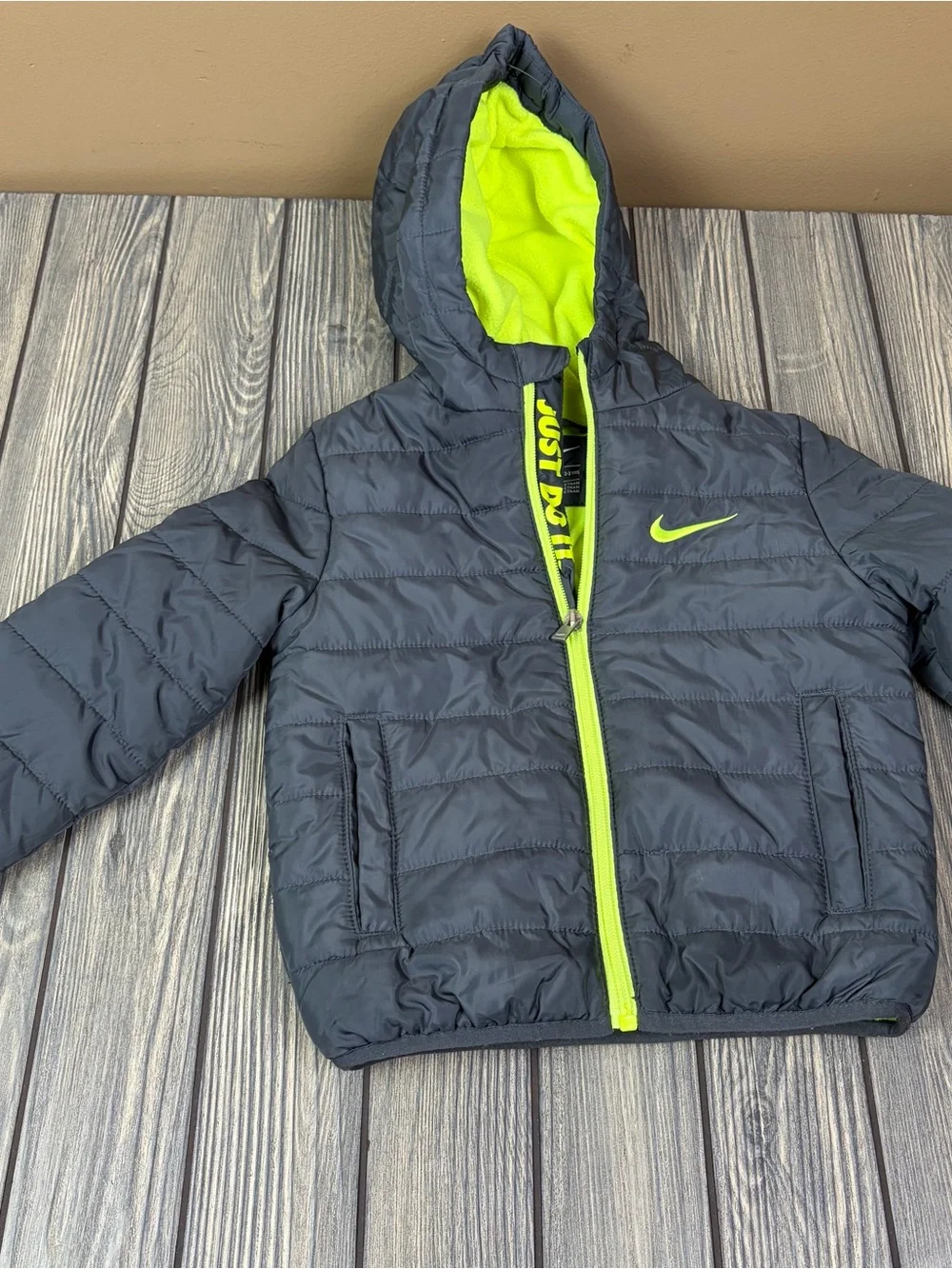 Nike 3T Puffer Coat Boys Grey